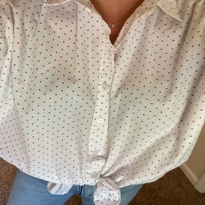 Vintage Polka Dot Blouse